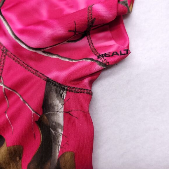 RealTree AP Athletic Active Short Sleeve T Shirt Womens Size Large L Pink - Picture 6 of 8
